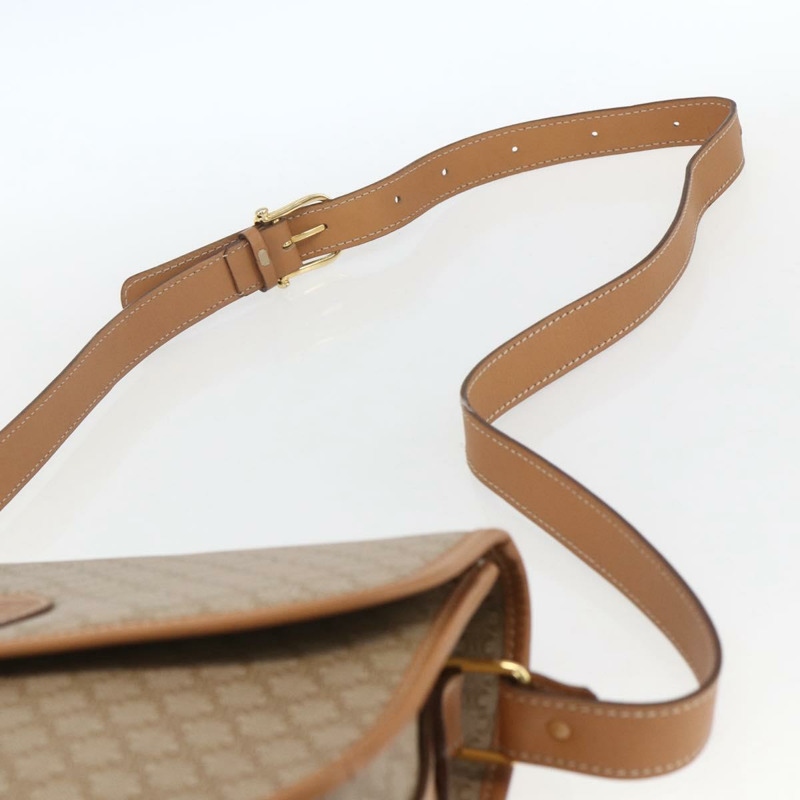 【日本直送】CELINE Macadam帆布肩背包 PVC 米色 金色 正品 164969V-13