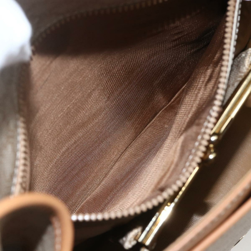 【日本直送】CELINE Macadam帆布肩背包 PVC 米色 金色 正品 164969V-23