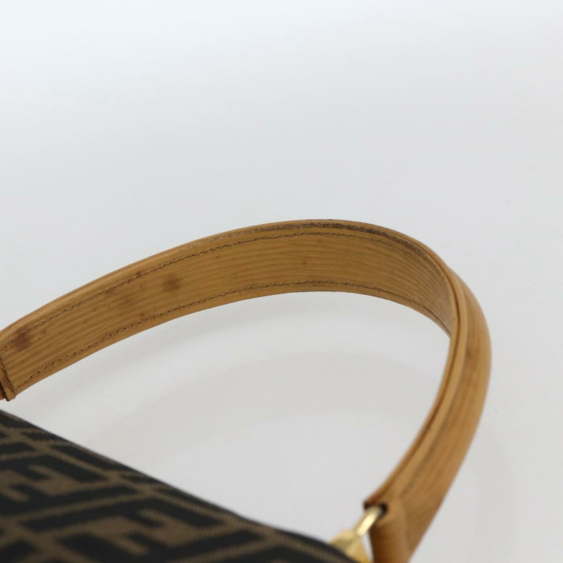 【日本直送】FENDI Zucca帆布手提包 黑色 棕色 金色 正品 165065-7
