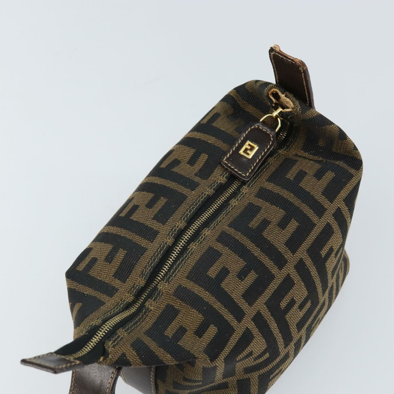 【日本直送】FENDI Zucca帆布手提包 黑色棕色 正品 ep12764-5