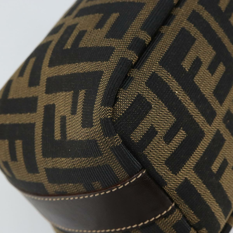 【日本直送】FENDI Zucca帆布手提包 黑色棕色 正品 ep12764-16