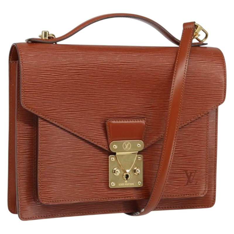 【日本直送】路易威登 Epi Monceau 28 手提包 棕色 M52123 LV 正品 166616-0