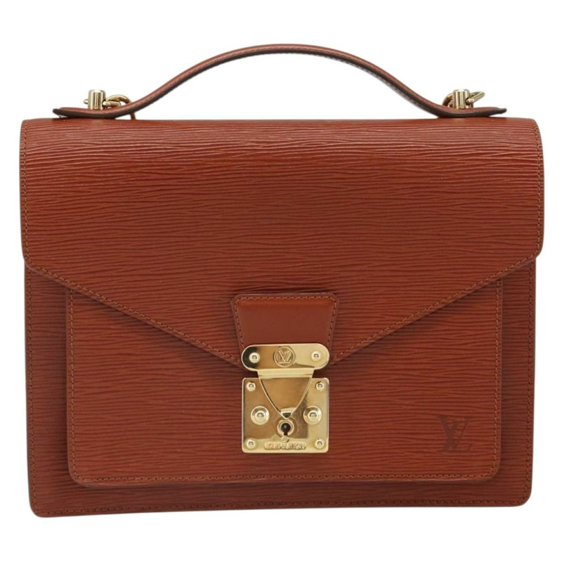 【日本直送】路易威登 Epi Monceau 28 手提包 棕色 M52123 LV 正品 166616-12
