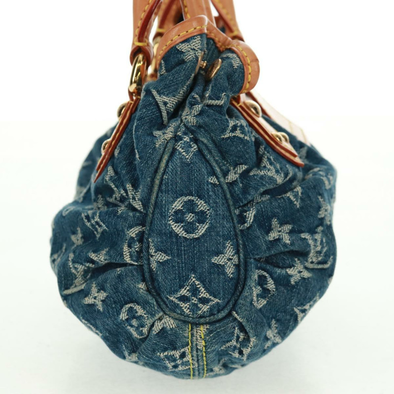【日本直送】路易威登 Monogram Denim Preity 手提包 藍色 M95020 LV 正品 166019SAV-2