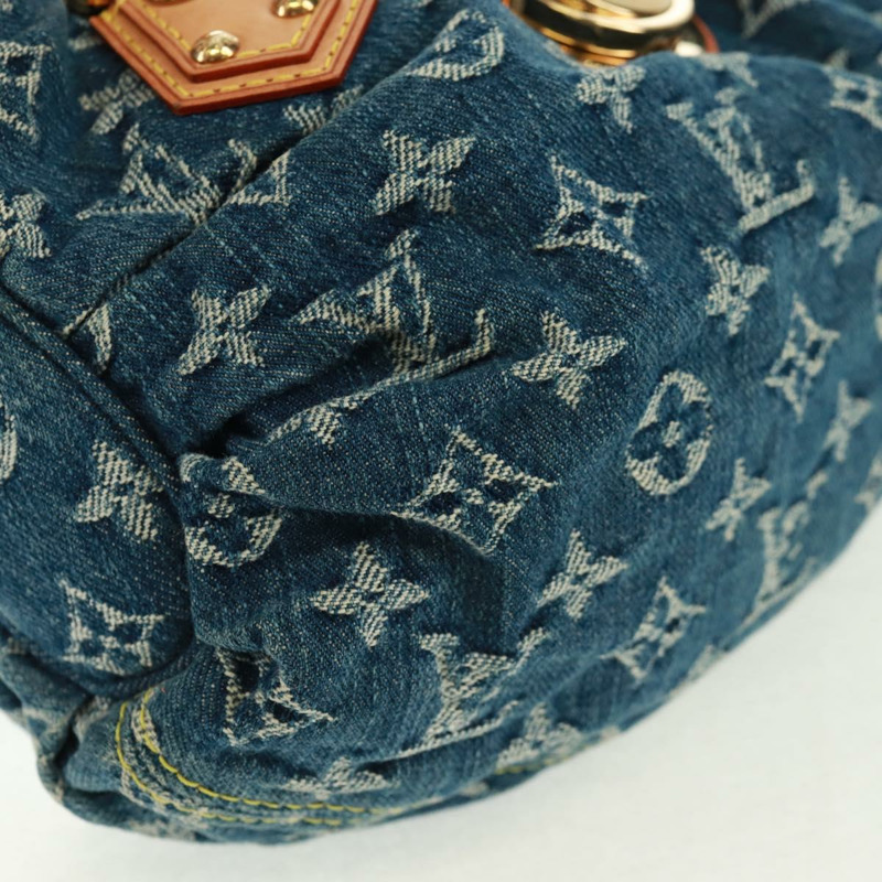【日本直送】路易威登 Monogram Denim Preity 手提包 藍色 M95020 LV 正品 166019SAV-13