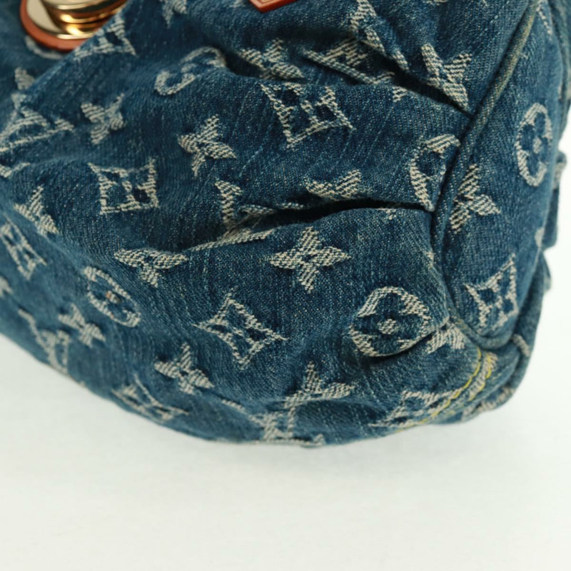 【日本直送】路易威登 Monogram Denim Preity 手提包 藍色 M95020 LV 正品 166019SAV-14