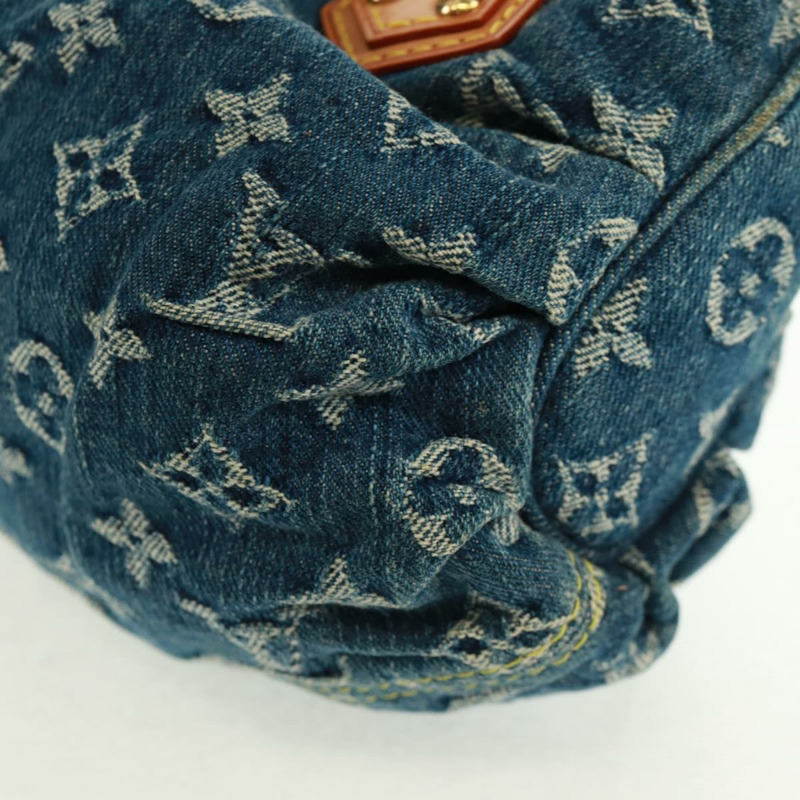 【日本直送】路易威登 Monogram Denim Preity 手提包 藍色 M95020 LV 正品 166019SAV-16