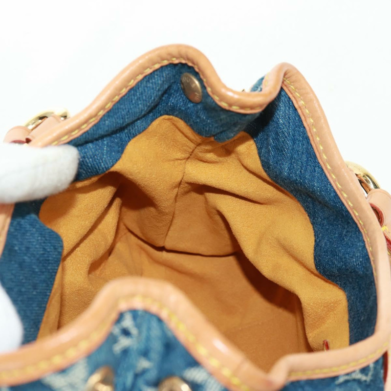 【日本直送】路易威登 Monogram Denim Preity 手提包 藍色 M95020 LV 正品 166019SAV-20