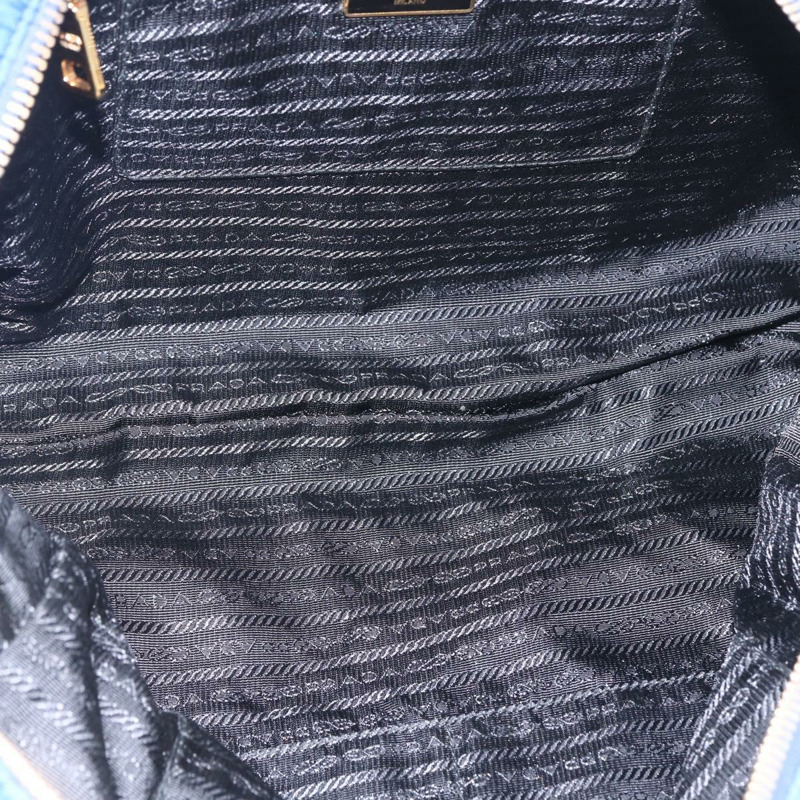 【日本直送】PRADA 尼龍藍金鏈單肩包 正品 165511-10