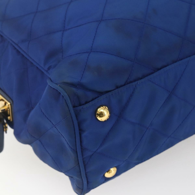 【日本直送】PRADA 尼龍藍金鏈單肩包 正品 165511-13