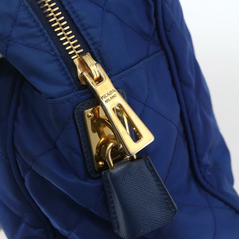 【日本直送】PRADA 尼龍藍金鏈單肩包 正品 165511-17
