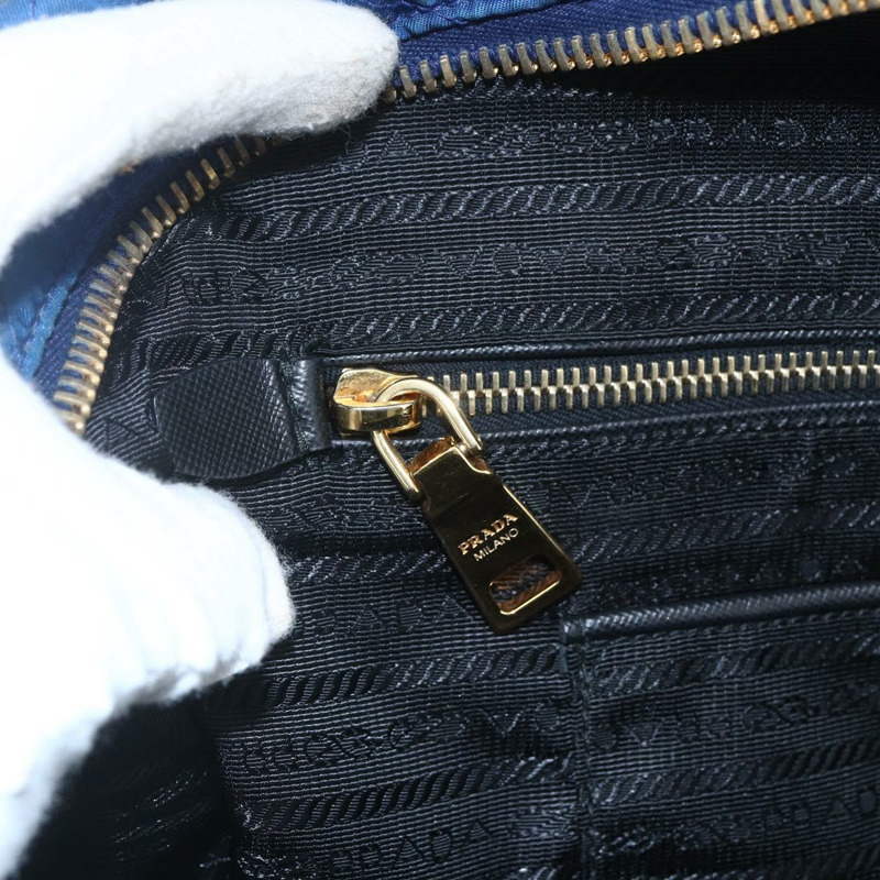 【日本直送】PRADA 尼龍藍金鏈單肩包 正品 165511-19