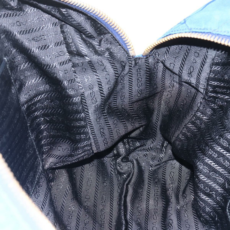 【日本直送】PRADA 尼龍藍金鏈單肩包 正品 165511-21