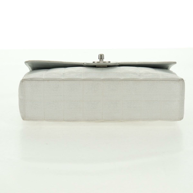 【日本直送】香奈兒新款旅行系列 Choco Bar 25 鏈條包 尼龍銀色 CC 標誌 Auth 165427V-4