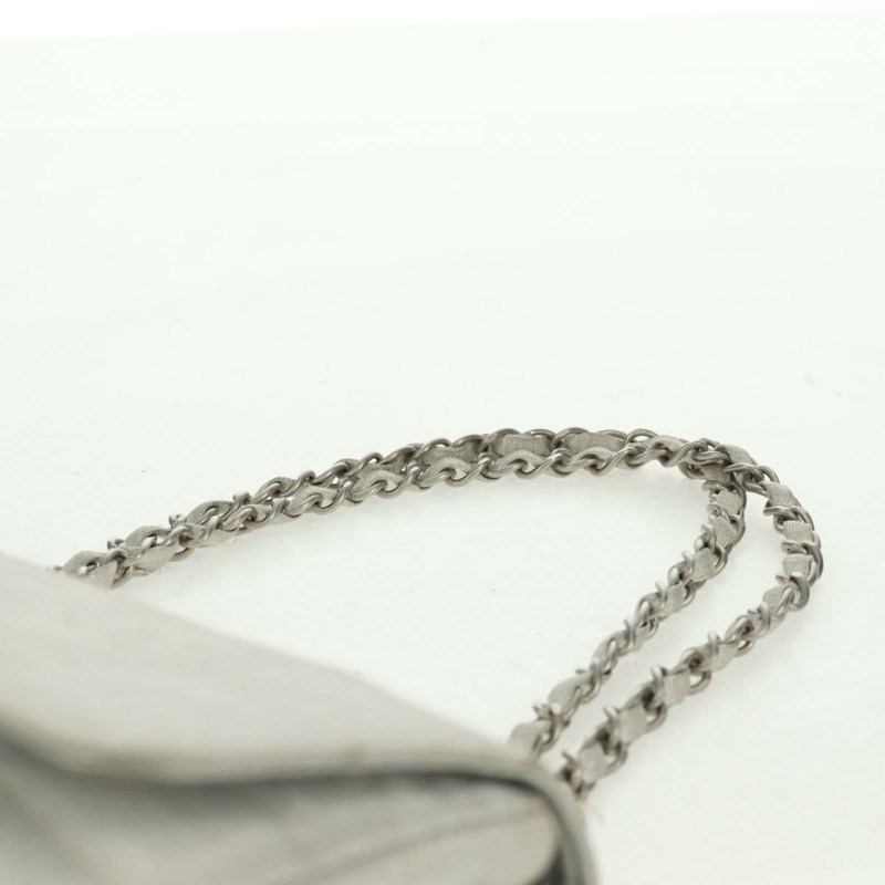 【日本直送】香奈兒新款旅行系列 Choco Bar 25 鏈條包 尼龍銀色 CC 標誌 Auth 165427V-13