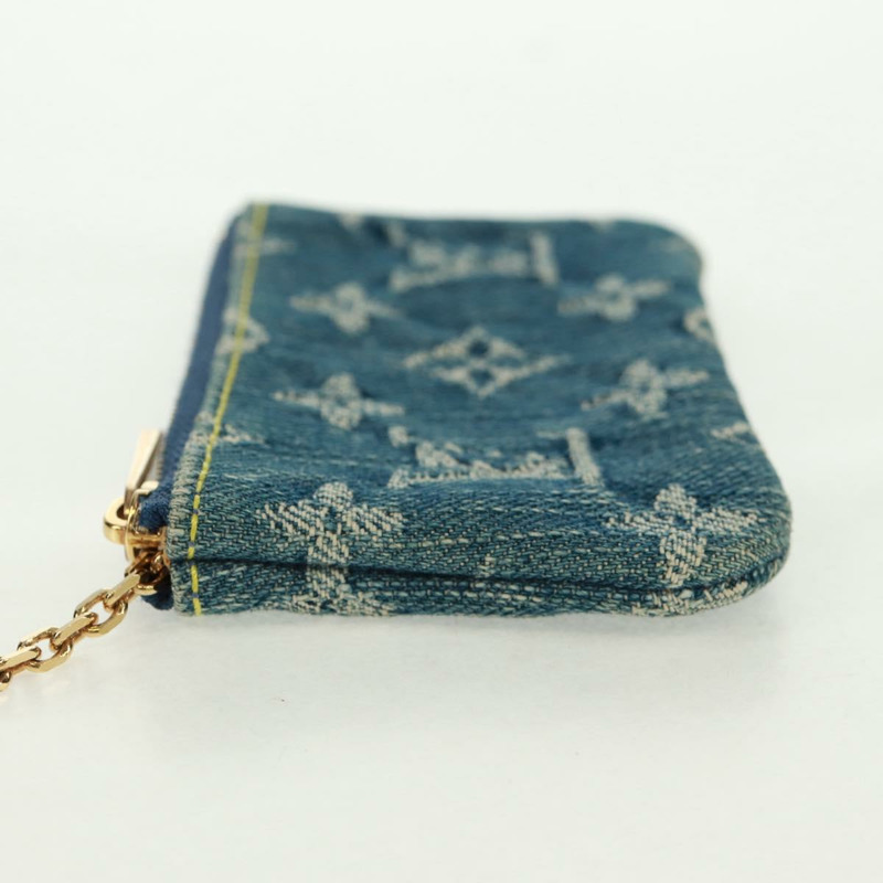 【日本直送】路易威登 Monogram Denim Pochette Cles 零錢包 藍色 M95343 正品 166053V-2