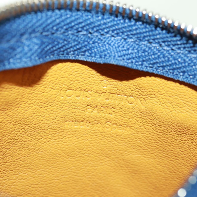 【日本直送】路易威登 Monogram Denim Pochette Cles 零錢包 藍色 M95343 正品 166053V-9