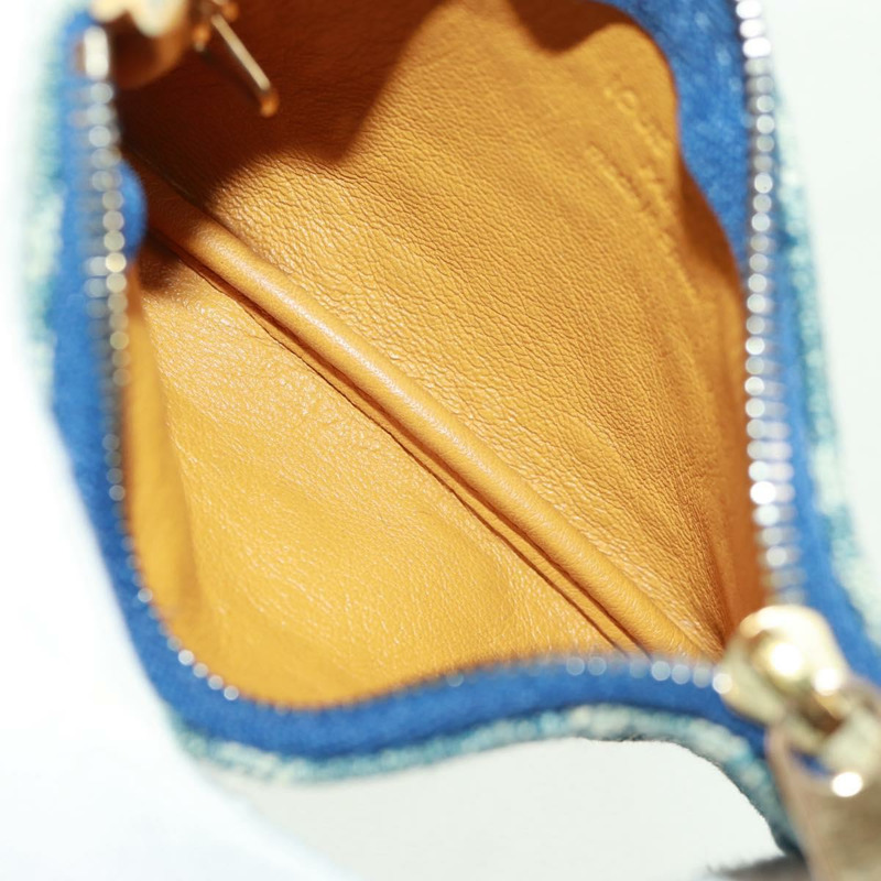 【日本直送】路易威登 Monogram Denim Pochette Cles 零錢包 藍色 M95343 正品 166053V-10