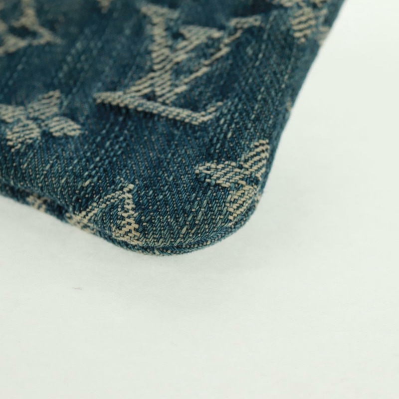 【日本直送】路易威登 Monogram Denim Pochette Cles 零錢包 藍色 M95343 正品 166053V-13