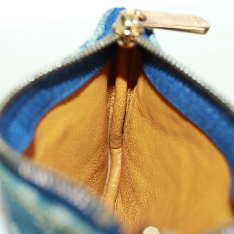 【日本直送】路易威登 Monogram Denim Pochette Cles 零錢包 藍色 M95343 正品 166053V-17