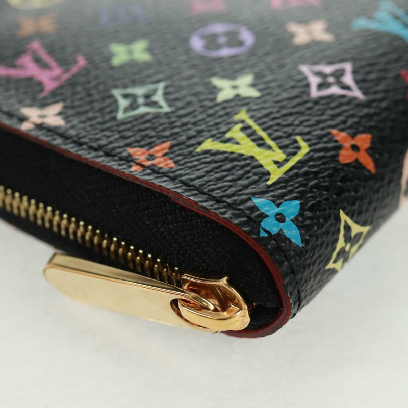 【日本直送】路易威登 Monogram Multicolor Zippy 零錢包 黑色 M93740 LV 正品 166055SAV-6