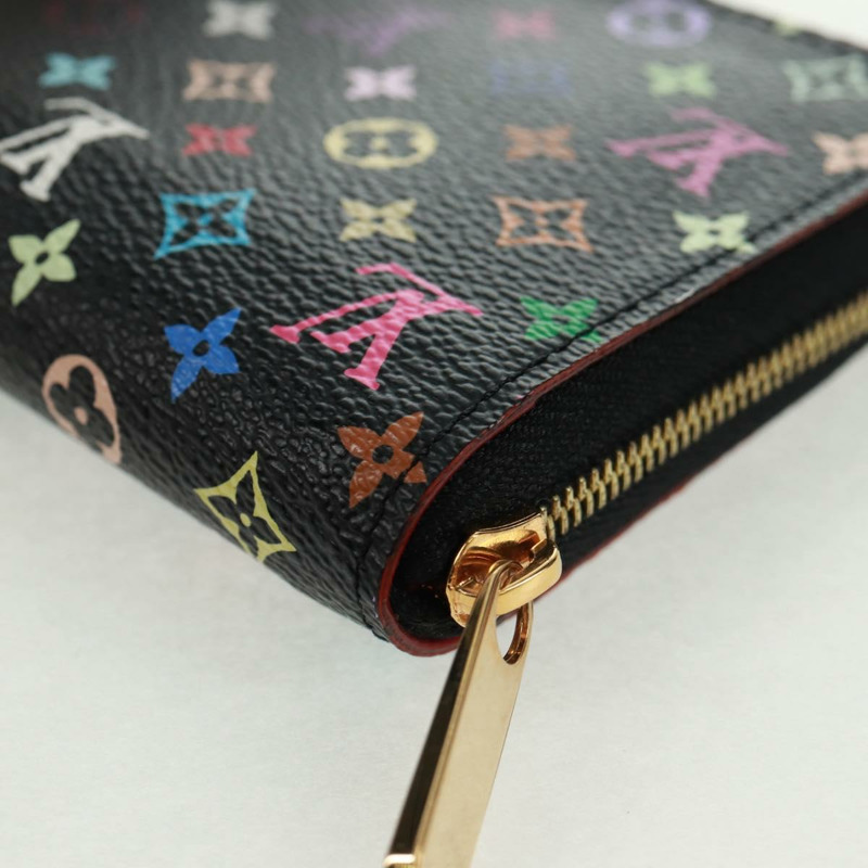 【日本直送】路易威登 Monogram Multicolor Zippy 零錢包 黑色 M93740 LV 正品 166055SAV-15