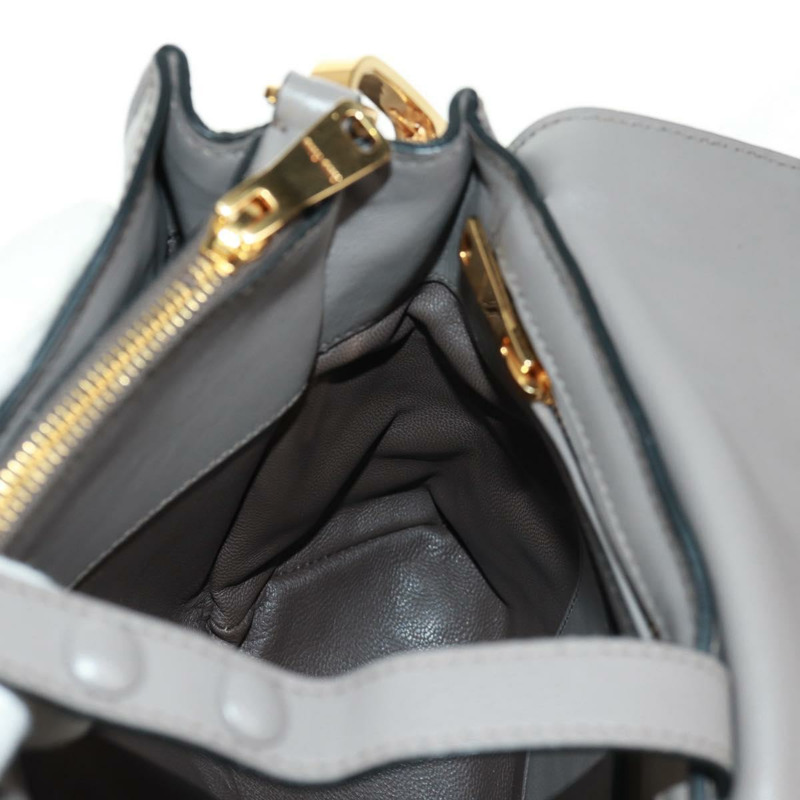 【日本直送】Miu Miu 手提包 皮革 兩用 灰色 金色 正品 am10560V-31