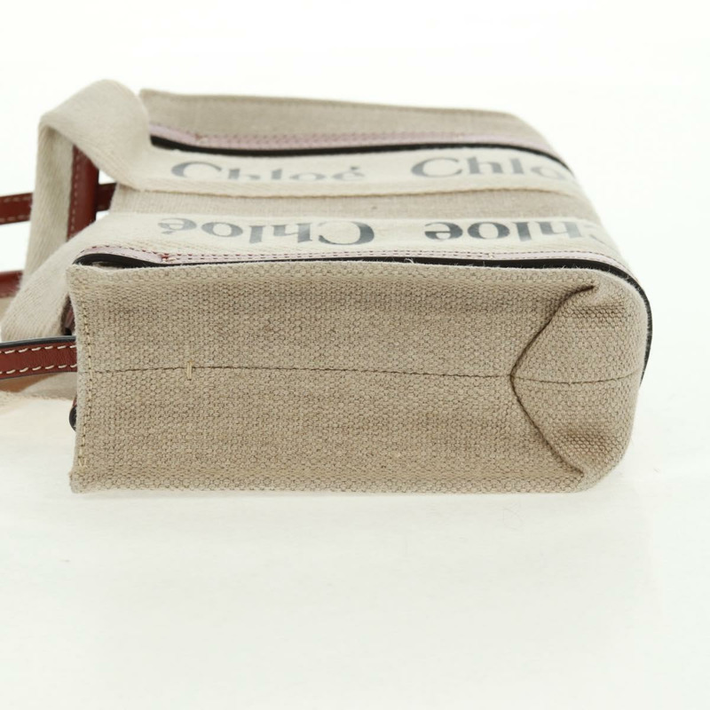 【日本直送】Chloe Woody 手袋 帆布 兩用 象牙色 正品 am10559V-2