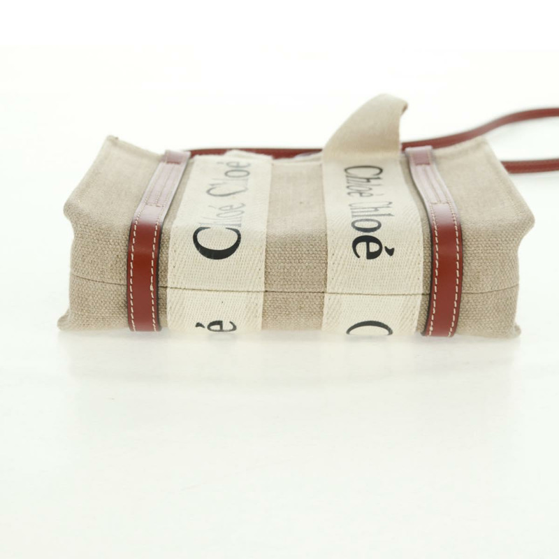 【日本直送】Chloe Woody 手袋 帆布 兩用 象牙色 正品 am10559V-4