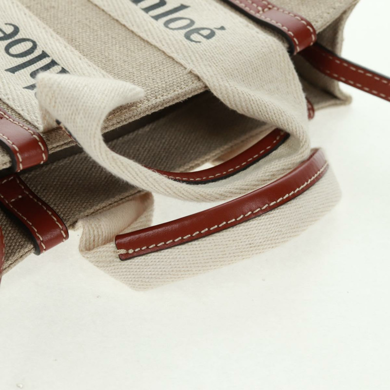 【日本直送】Chloe Woody 手袋 帆布 兩用 象牙色 正品 am10559V-6