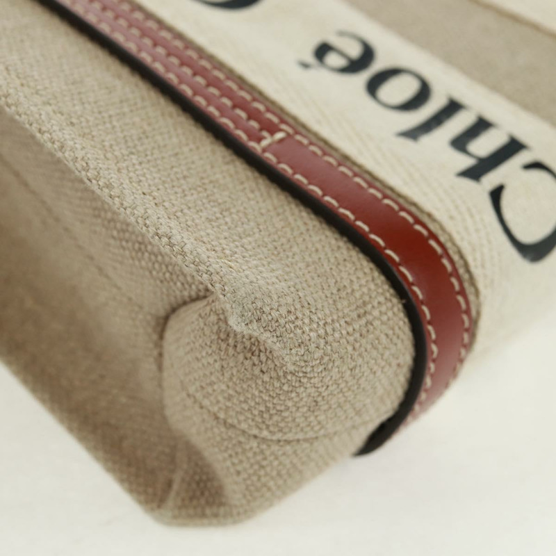 【日本直送】Chloe Woody 手袋 帆布 兩用 象牙色 正品 am10559V-9