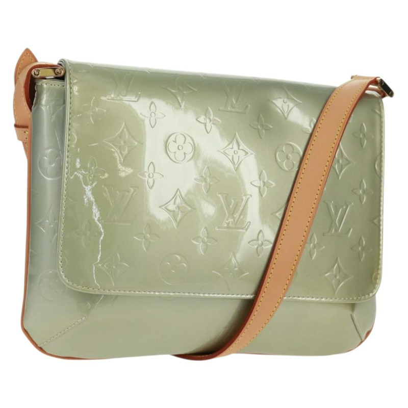 【日本直送】路易威登 Monogram Vernis Thompson Street Bag Gris M91008 LV Auth am10567V-0