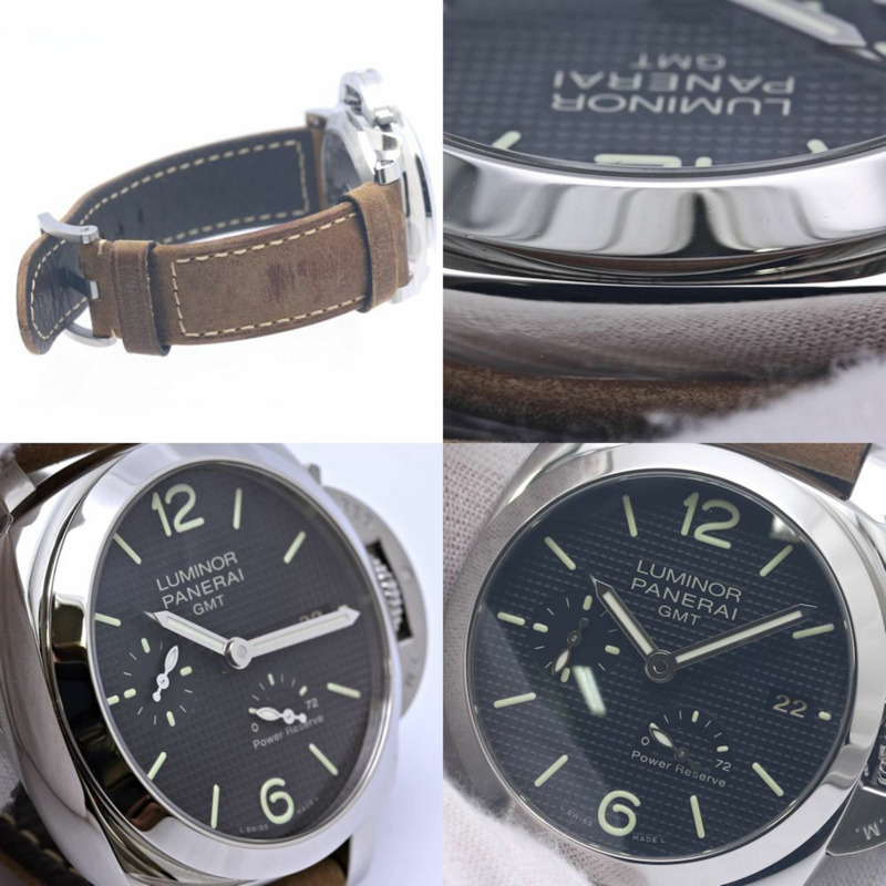 沛納海 Luminor 1950 3 日動力保存 GMT PAM00537 精鋼男士腕錶 40286-6