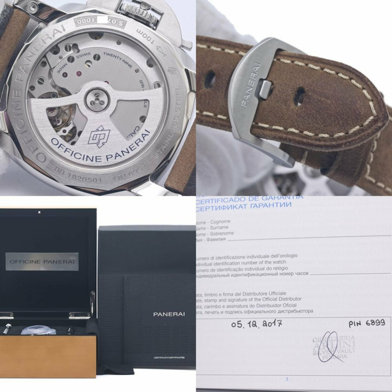 沛納海 Luminor 1950 3 日動力保存 GMT PAM00537 精鋼男士腕錶 40286-9