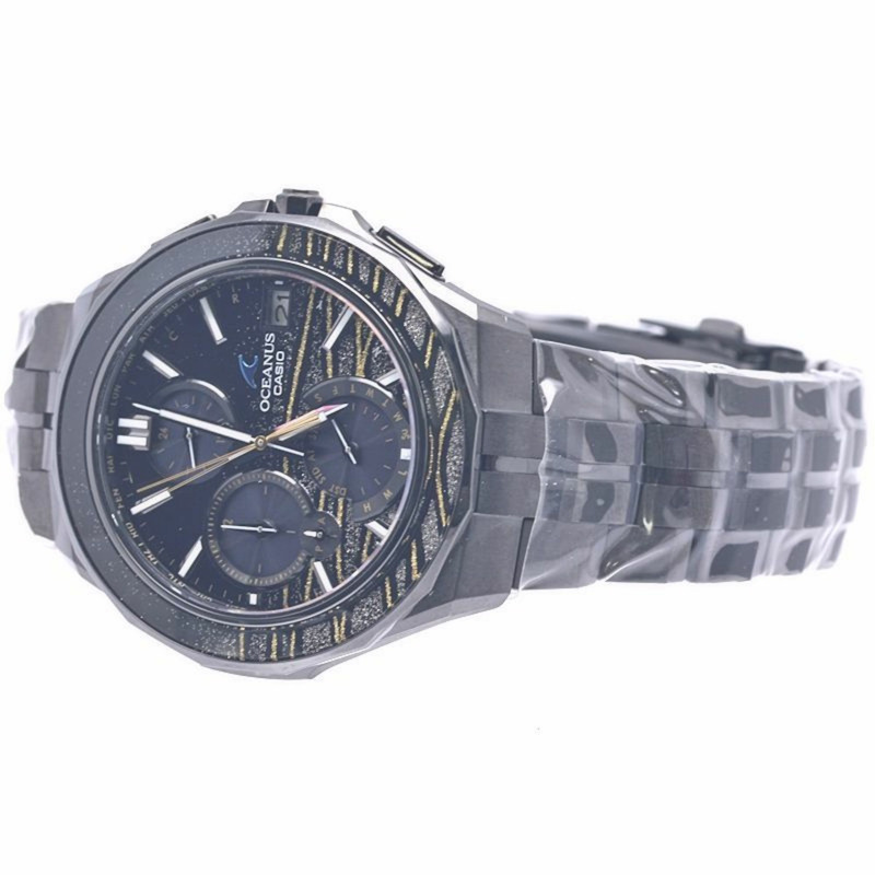 Casio Oceanus Manta OCW-S5000MES-1AJR 男士鈦金屬腕錶，採用 Maki-Bokashi 金色波紋設計（限量 300 枚）40277-3