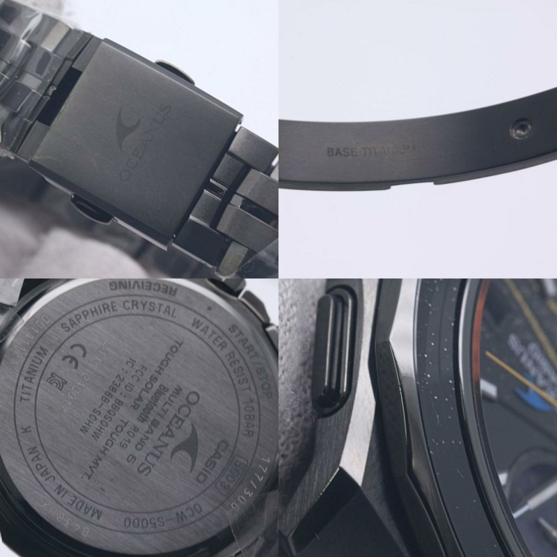 Casio Oceanus Manta OCW-S5000MES-1AJR 男士鈦金屬腕錶，採用 Maki-Bokashi 金色波紋設計（限量 300 枚）40277-9