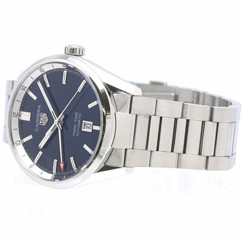 TAG HEUER 豪雅卡萊拉 Calibre 7 雙時區日期顯示 WBN201A.BA0640 男士不鏽鋼腕錶 40283-3