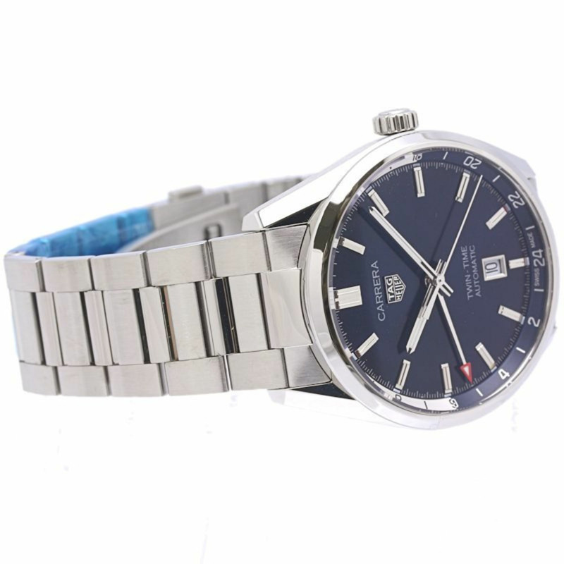 TAG HEUER 豪雅卡萊拉 Calibre 7 雙時區日期顯示 WBN201A.BA0640 男士不鏽鋼腕錶 40283-6