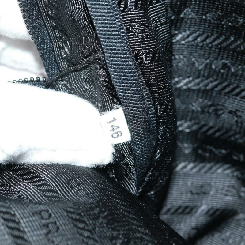 【日本直送】PRADA PC Case 手提包 尼龍 黑色 銀色 正品 165403V-10