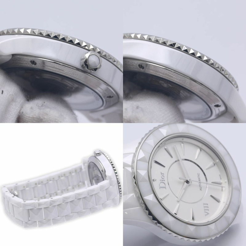 Christian Dior Onhuit CD1245E3C001 男士腕錶，白色陶瓷錶殼，40288-6