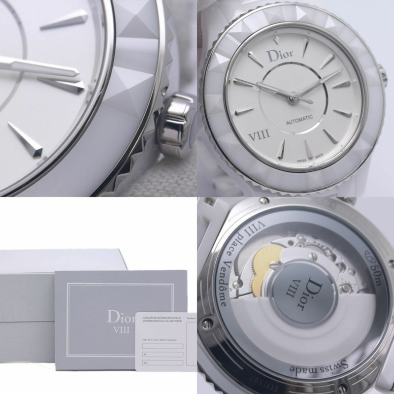 Christian Dior Onhuit CD1245E3C001 男士腕錶，白色陶瓷錶殼，40288-8