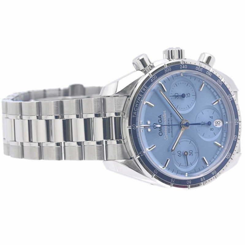 歐米茄超霸系列38毫米324.30.38.50.03.001同軸天文台認證男士腕錶，不鏽鋼材質，型號40282-6
