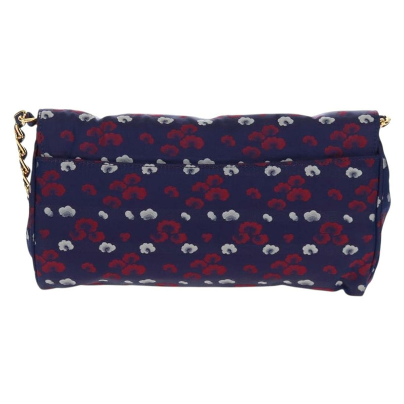 【日本直送】PRADA 紫色金色緞面鏈條單肩包，正品編號 165419V-1