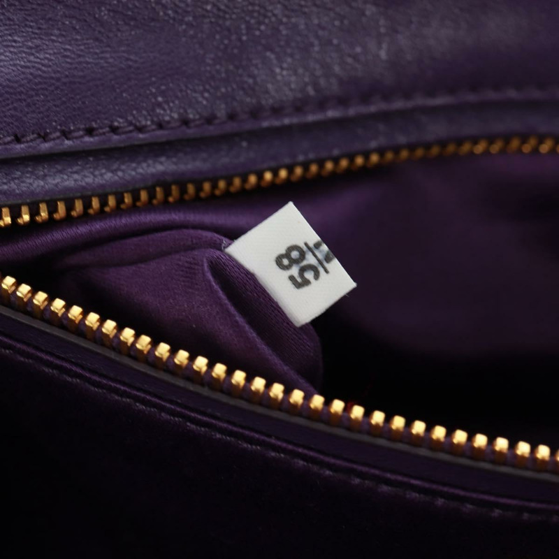 【日本直送】PRADA 紫色金色緞面鏈條單肩包，正品編號 165419V-9