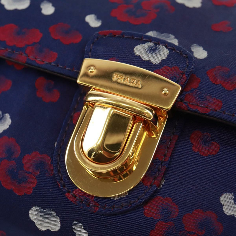 【日本直送】PRADA 紫色金色緞面鏈條單肩包，正品編號 165419V-18