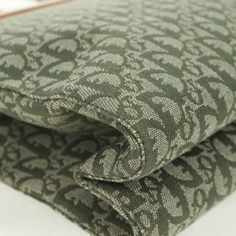 【日本直送】Christian Dior Trotter帆布手提包 綠色銀色 正品 165477V-15