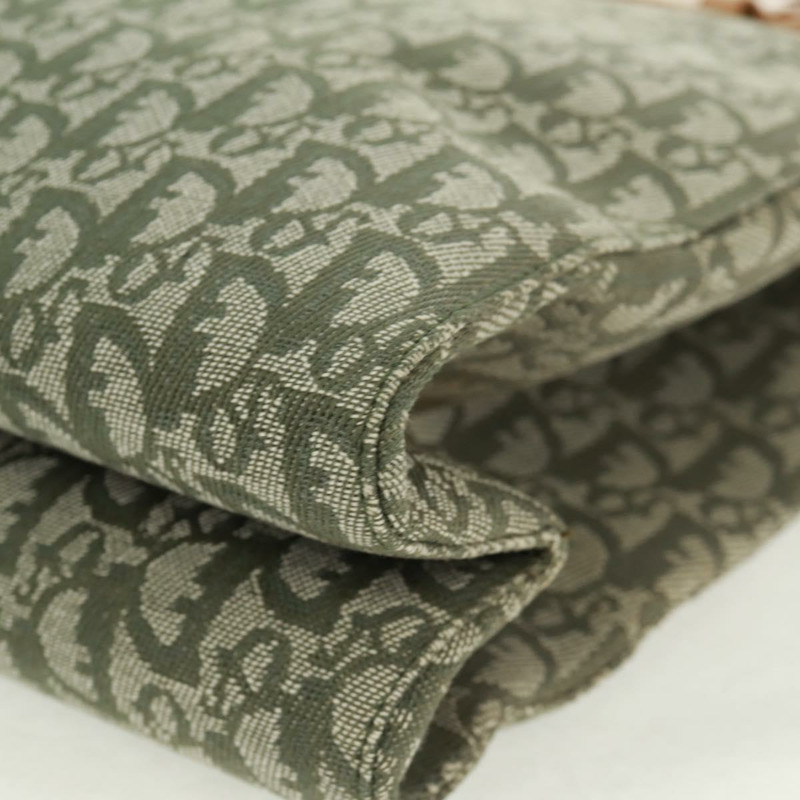 【日本直送】Christian Dior Trotter帆布手提包 綠色銀色 正品 165477V-16