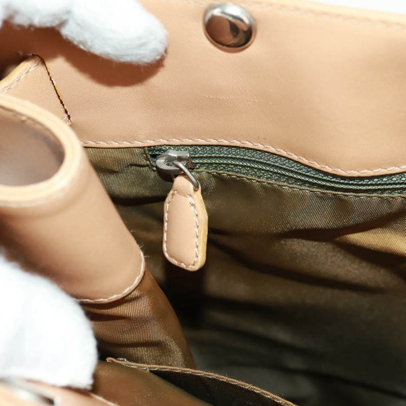 【日本直送】Christian Dior Trotter帆布手提包 綠色銀色 正品 165477V-21