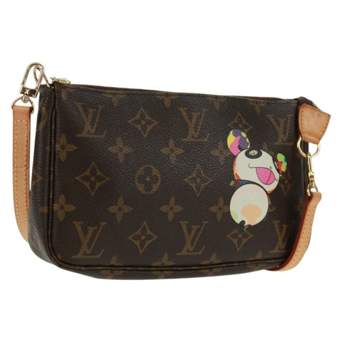 路易威登 Monogram 熊貓手拿包配件袋 M51981 LV 正品 166046V