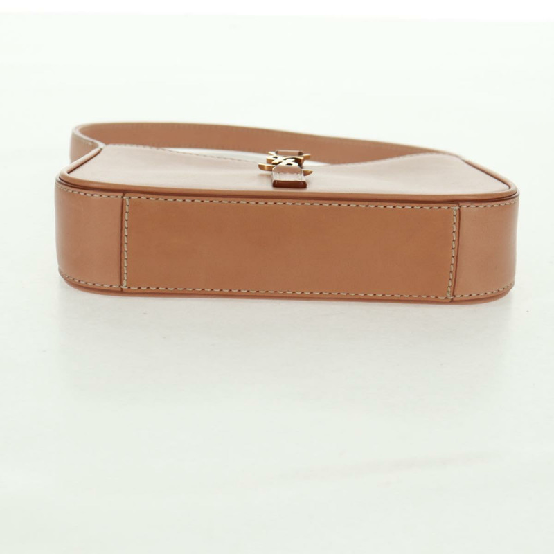 【日本直送】SAINT LAURENT LE5A7 手提包 皮革 米色 金色 正品 165462V-4